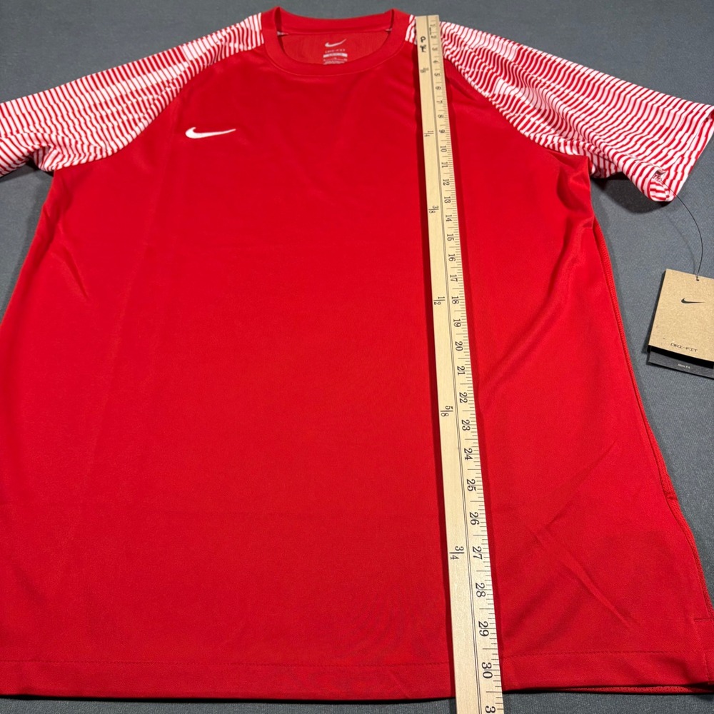 Nike Soccer Academy+ Dri-FIT Slim Fit Men's X-Large Top Red‎ - Picture 4 of 6
